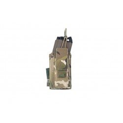 WARRIOR ASSAULT SYSTEMS SINGLE OPEN 5.56MM 9MM MAGAZINE POUCH MULTICAM