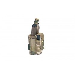WARRIOR ASSAULT SYSTEMS SINGLE OPEN 5.56MM 9MM MAGAZINE POUCH MULTICAM