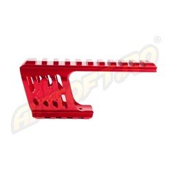 Custom CNC rail mount - DW 715 - Red 