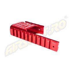 Custom CNC rail mount - DW 715 - Red 