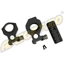 ANELLI DI 25/30 MM CON GAMBO PER CANNOCCHIALI / TORCE (X2)