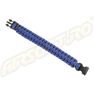 PARACORD - BRATARA SUPRAVIETUIRE - ALBASTRU