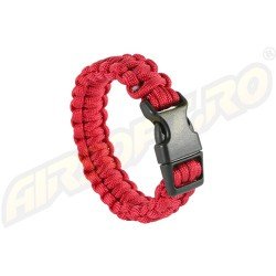 PARACORD - BRATARA SUPRAVIETUIRE - ROSU