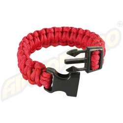 PARACORD - BRATARA SUPRAVIETUIRE - ROSU