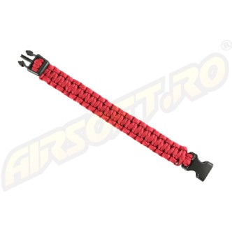 PARACORD - SURVIVAL BRACELET 22MM  - RED