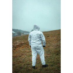 SET SALOPETA IMPERMEABILA - CAMUFLAJ DE IARNA