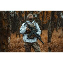 SET SALOPETA IMPERMEABILA - CAMUFLAJ DE IARNA