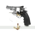 DAN WESSON REVOLVER 4 INCH SILVER - GNB - CO2