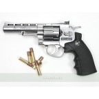 DAN WESSON REVOLVER 4 INCH SILVER - GNB - CO2