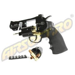 REVOLVER DAN WESSON 2.5 INCH NEGRU - FULL METAL - GNB - CO2