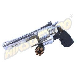 REVOLVER DAN WESSON 6 INCH SILVER - FULL METAL - GNB - CO2