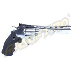 REVOLVER DAN WESSON 6 INCH SILVER - FULL METAL - GNB - CO2