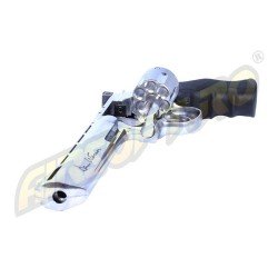 REVOLVER DAN WESSON 6 INCH SILVER - FULL METAL - GNB - CO2