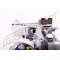 REVOLVER DAN WESSON 6 INCH SILVER - FULL METAL - GNB - CO2