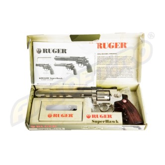 RUGER SUPER HAWK 8 INCH - FULL METAL - GNB - CO2 - SILVER