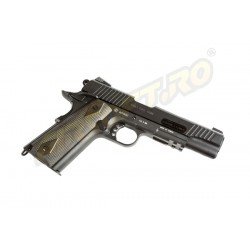 COLT M1911 RAIL GUN - GBB - CO2 - BLACK MAT