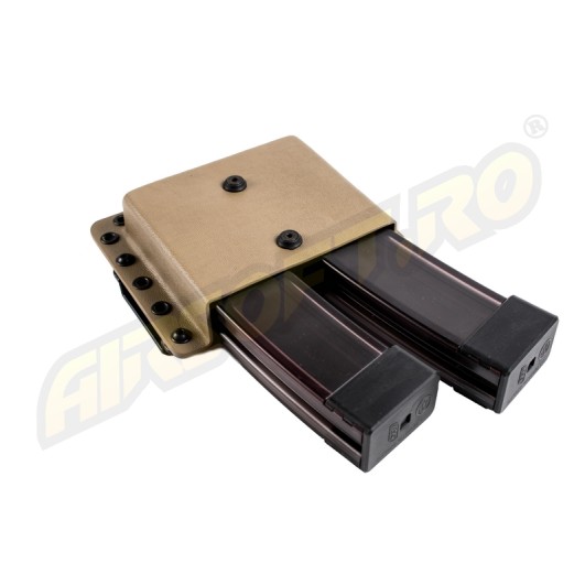 PORT INCARCATOR DUBLU BR - KYDEX - PENTRU CZ SCORPION - TAN