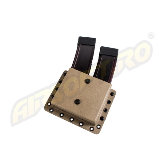 PORT INCARCATOR DUBLU BR - KYDEX - PENTRU CZ SCORPION - TAN