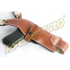 VERTICAL LEATHER HOLSTER FOR G17 - HARNESS TYPE (BROWN)