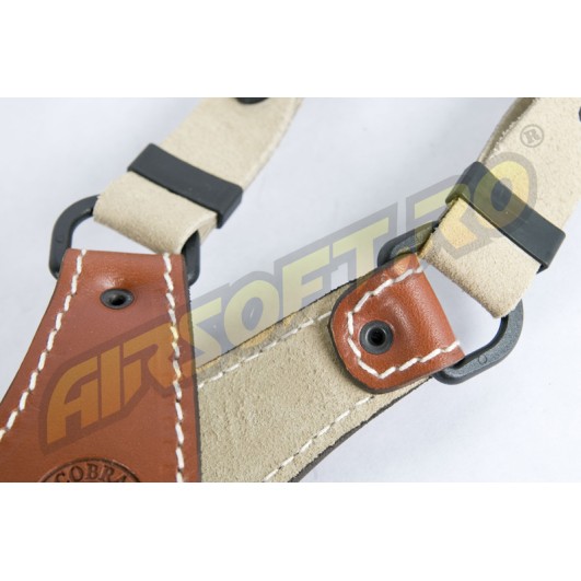 VERTICAL LEATHER HOLSTER FOR G17 - HARNESS TYPE (BROWN)