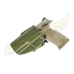 TEACA PENTRU S W MP9 MODEL EVO5 ARES - PARTEA STANGA (OLIV)