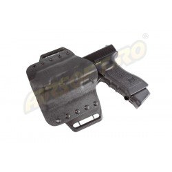 KYDEX HOLSTER WITH PASSIVE RETENTION FOR GLOCK 17/G22 WITH TACTICAL FLASHLIGHT