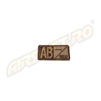 PATCH GRUPA SANGUINA AB-NEGATIV - TAN