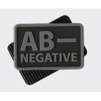 PATCH GRUPA SANGUINA - B POZITIV - NEGRU