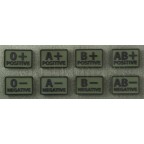 PATCH GRUPA SANGUINA - B NEGATIV - OLIVE GREEN