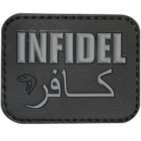 PATCH MESAJ - INFIDEL - BLACK