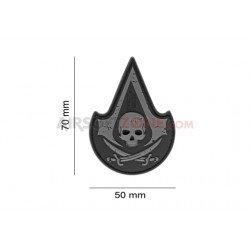 PATCH CAUCIUC - ASSASSIN SKULL - SWAT