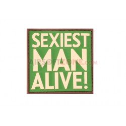 PATCH CAUCIUC - MESAJ SEXIEST MAN ALIVE - MULTICAM