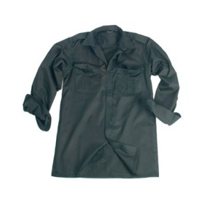 CAMICIA A MANICHE LUNGHE - NERO
