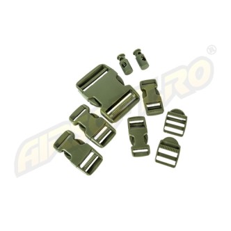 SET DE 9 CATARAME SI INCHIZATORI - OLIVE
