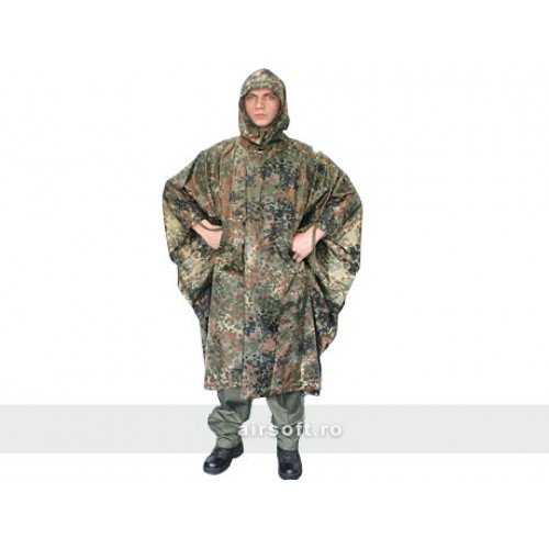 PONCHO MODEL RIPSTOP (FLECKTARN)