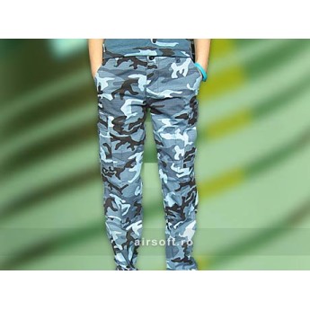 PANTALONI DAMA - MODEL RIPSTOP PRESPALATI (SKYBLUE)