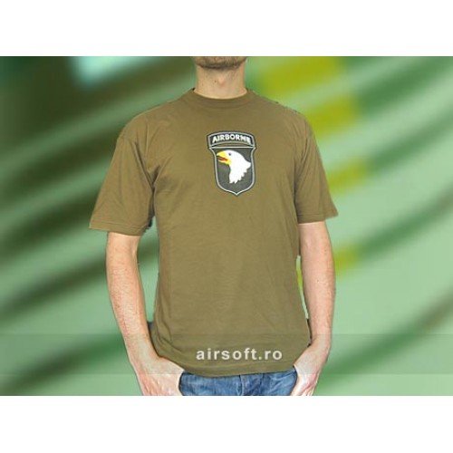 TRICOU OLIV CU IMPRIMEU AIRBORNE