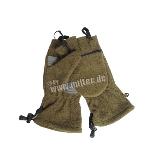 MANUSI FLEECE CU DEGETE DETASABILE OLIV
