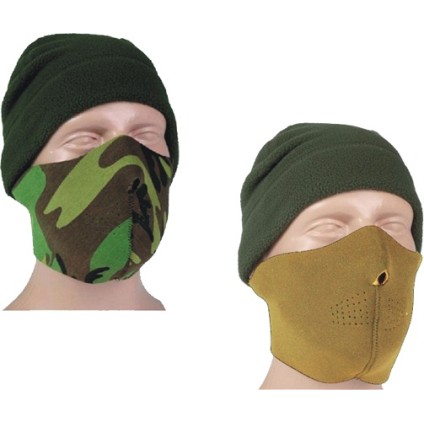 MASCHERA DI PROTEZIONE IN NEOPRENE - NERO / WOODLAND