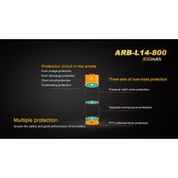 ACUMULATOR ARB-L 14-800 - 3.6V - 800MAH