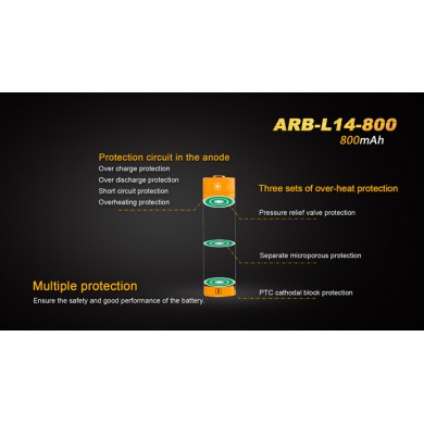 ACUMULATOR ARB-L 14-800 - 3.6V - 800MAH