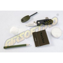 MIL-TEC KIT DI SOPRAVVIVENZA - SCATOLA DI PLASTICA - SMALL