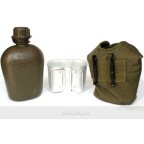 FLASK WITH OLIVE CAMOUFLAGE