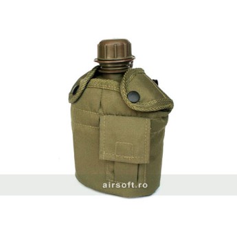 FLASK WITH OLIVE CAMOUFLAGE