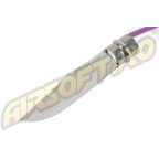KNIFE WITH WHITE-VIOLET HANDLE