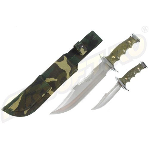 SET COLTELLI DA CACCIA CON LAMA FISSA