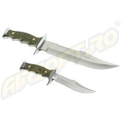 BOWIE KNIVES SET WITH FIXED BLADE