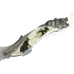 ENGRAVED KNIFE - BEAR HEAD