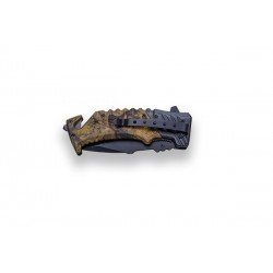 BRICEAG RESCUE CU DESCHIDERE RAPIDA - 8.5 CM - BROWN CAMO