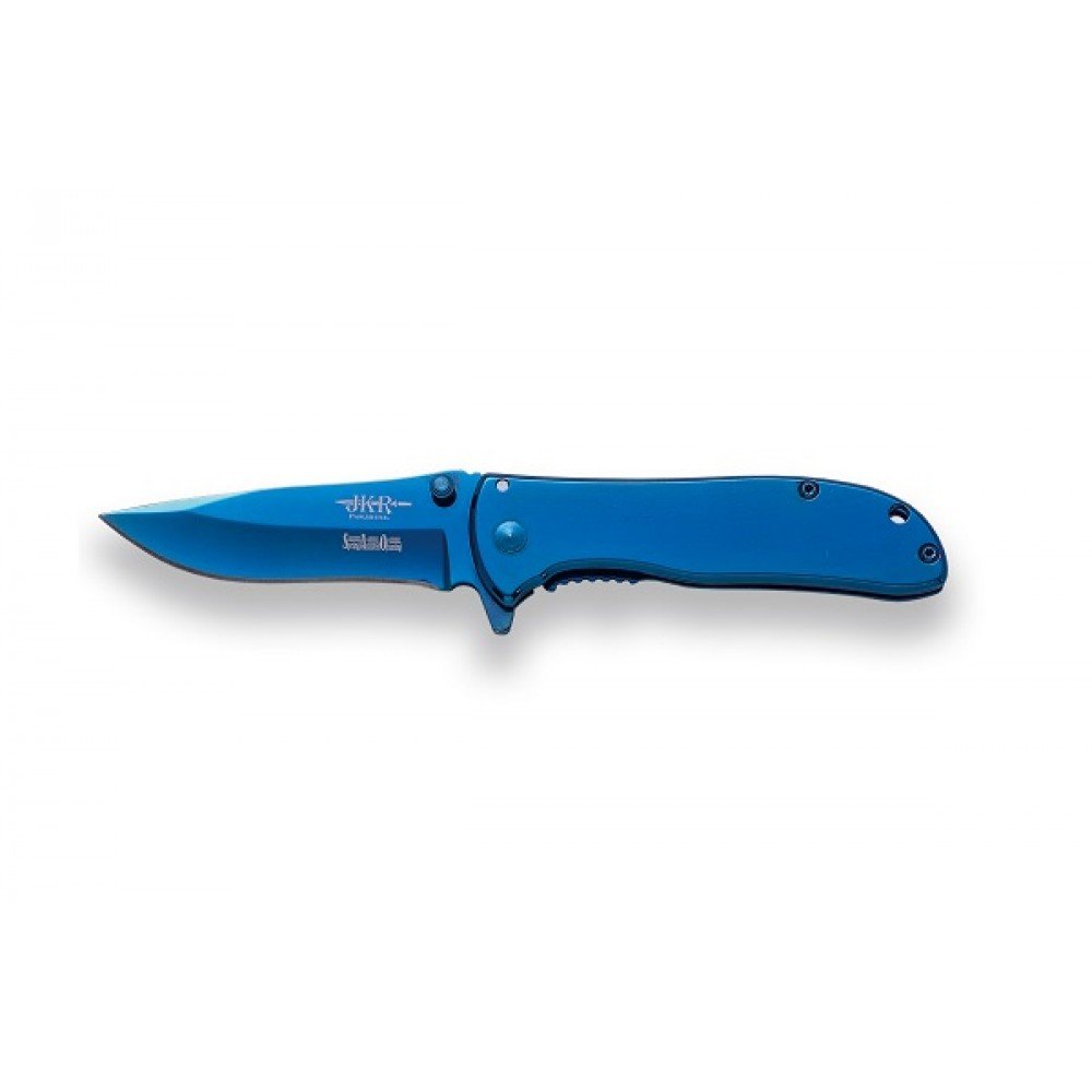 BRICEAG CU DESCHIDERE RAPIDA - FULL BLUE TITANIUM COATED - 7.5 CM